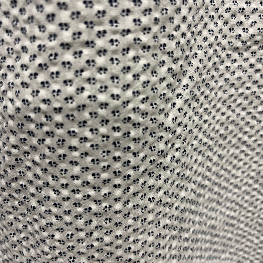 Bonobos White Short-Sleeve Button-Up Shirt with Navy Microprint - Picture 5 of 5